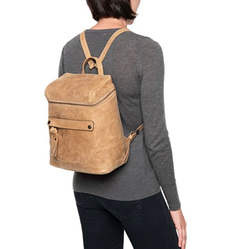 FRYE Melissa Zip Backpack - Beige